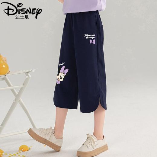 迪士尼女童七分裤夏季薄款冰丝儿童裤子2025新款女大童短裤外穿潮 商品图6