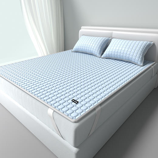 【降温黑科技】 無印良品 冰砖垫冰丝乳胶凉席三件套 A类母婴级 凉感效果显著 裸睡不留痕 舒适透气 水洗不变形 商品图8