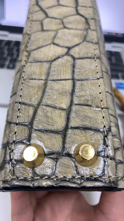 5055649503691  Pratesi   春夏热销单品 Bamboo高贵鳄鱼纹系列竹节包女包斜挎包新款 尺寸：200*70*110mm【已实拍图为准】 商品图7