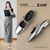 ZHR则则法式水钻玛丽珍鞋2025新款方头低跟包头拖鞋百搭穆勒女鞋 商品缩略图1