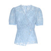 EITIE爱特爱法式优雅透感镂空收腰蕾丝短袖小上衣2025年夏季新款B2513610 商品缩略图5