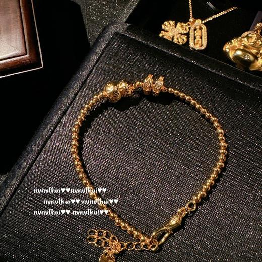 雀说 古法金色掐丝錾雕金刚杵貔貅项链 商品图7