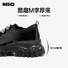 MIO米奥牛津鞋女深口单鞋中性运动厚底增高德比鞋M254514494 商品缩略图4