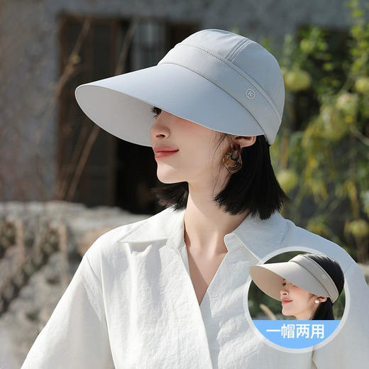 雀说 两用遮阳帽子女士夏季防紫外线空顶太阳帽QC01 商品图1