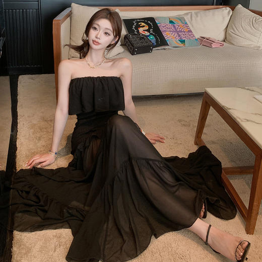 张林超LIN BOUTIQUE 2025秀场款 ·超哥私服高定级打揽拖地连衣裙 商品图0