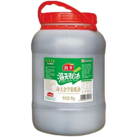 【仅供集采】海天 蚝油6kg 金字装调味品 炖炒蘸拌鲜 烧烤火锅蘸料 餐饮装 大规格