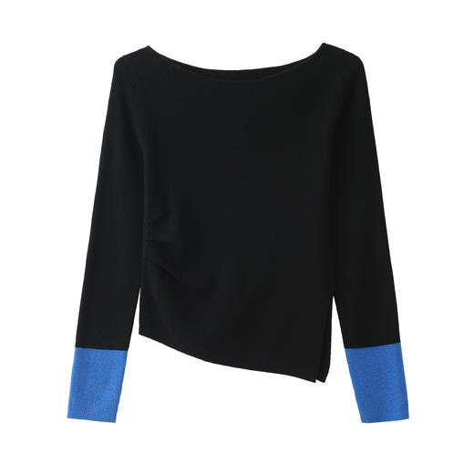 女士一字领羊毛套衫30W819 商品图0