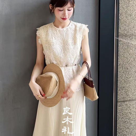 【现货】良木礼无袖连衣裙（腰带）9638 商品图0