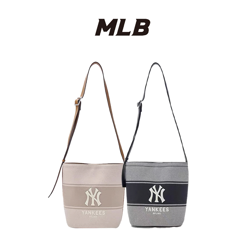 【MLB刺绣单肩包】MLB女士水桶包时尚休闲通勤斜挎单肩包25春夏新款