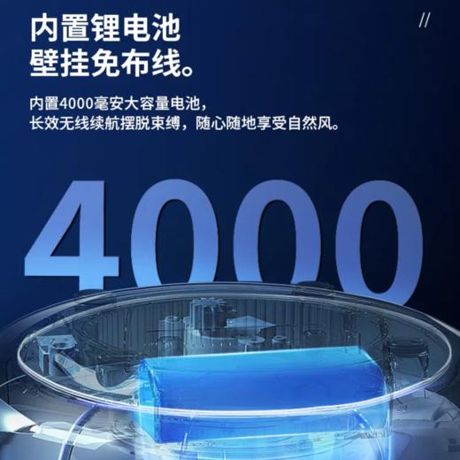 爱登桌面电风扇办公室充电免打孔壁挂厨房E808/E808Y 商品图3