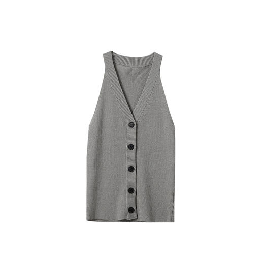 VIMAGE纬漫纪慵懒感休闲港风无袖挂脖针织吊带上衣2025夏季新款V2301933 商品图11