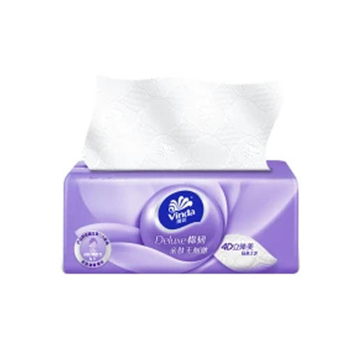 维达卫生纸 90抽3层8包棉韧抽取纸面巾 V2839A（6901236386002） 商品图0