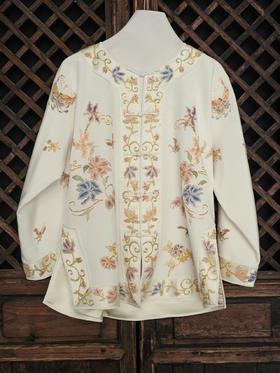 盛唐牡丹大师系列| 重工刺绣蝶恋芳华外套