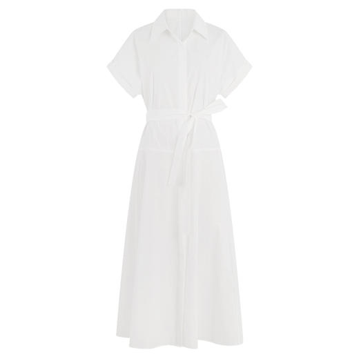 HeyDress法式白色衬衫裙女夏季宽松慵懒感连衣裙休闲气质收腰裙子 商品图4