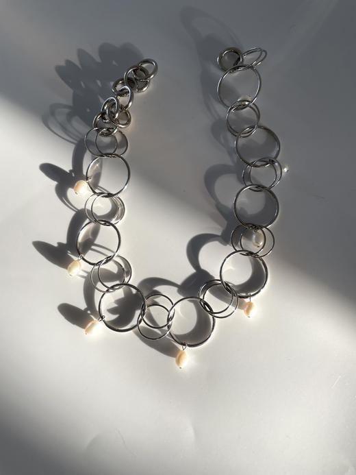 TINOM｜'030622 Hook-ups Necklace 大小圆项链 [ 银 ] 商品图4