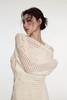 Kai & Kiera 米白色针织洞洞款长开衫外套 20061 商品缩略图2