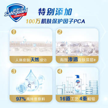 舒肤佳沐浴露 900克纯白清香型沐浴液  洗澡沐浴乳 家庭装 净澈爽肤 /个人护理 /身体护理 /沐浴露 商品图2