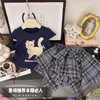 【小猫印花卡通短袖蝴蝶结半身裙两件套】夏季新款小飞袖上衣蝴蝶结半身裙两件套 商品缩略图8
