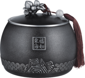 福寿安康-茶叶罐138x130mm