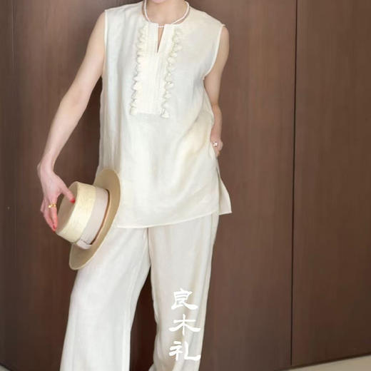 【预售7天】良木礼亚麻套装（8662） 商品图2