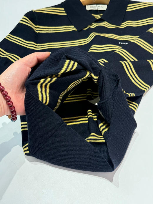 Miu 100%丝羊毛polo衫 商品图13