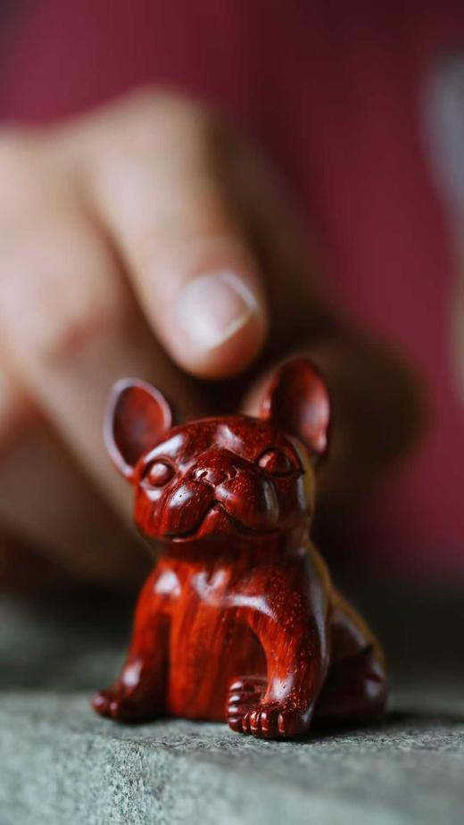 小叶紫檀萌犬°小把件摆件 商品图1