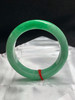 620012，56圈口，满绿正圈平安镯，阳绿底飘辣绿色，整体颜色浓郁，底子细腻 商品缩略图0