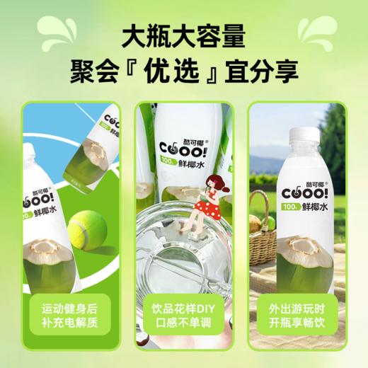 酷可椰 100% 鲜椰水/泰国香椰水 配料表只有椰子水，热量更低，好喝无负担；富含电解质，高效补水； 商品图5