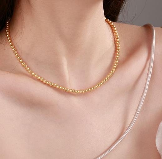 进口施华洛招财小金珠baby小米金珠项链 商品图6