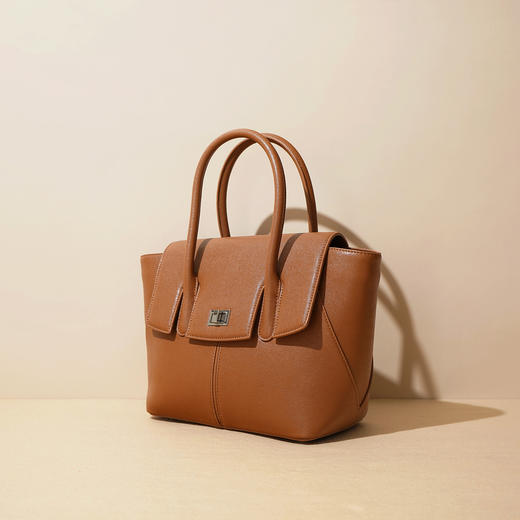 【预售3天】2025新款女士大容量通勤手提托特包高级感公文包单肩包M7919A 商品图1