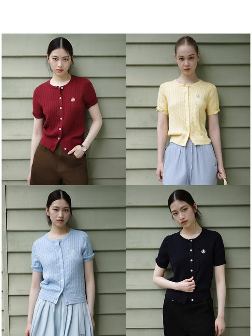 TeenieWeenie小熊卡通毛针织开衫女春季女毛衫TTCK25M501Z 商品图3