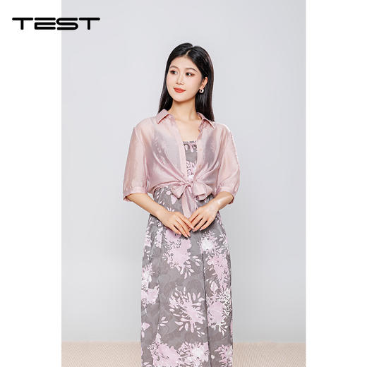 夏上新时尚柔软气质优雅舒适套装裙4252115 商品图3