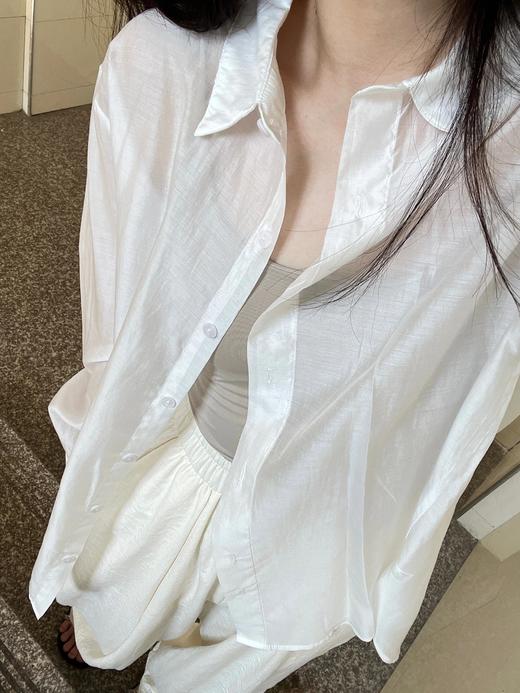 零感力薄如蝉会发光的有氧天丝轻薄极简防晒衬衫 商品图8
