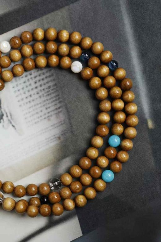 原创静月金丝楠手串8mm*108颗 商品图5