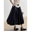 雀说 休闲蓬蓬花苞半身裙女 夏季法式伞裙中长款a字裙25112 商品缩略图3