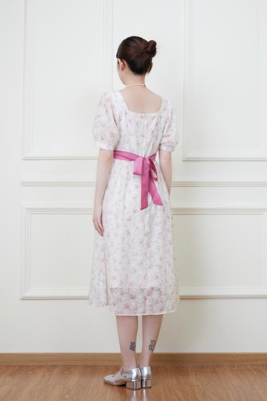 Stay2Weeks 珍珠方领甜美碎花蝴蝶结连衣裙 18507 商品图3