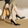 【预售5天】巨好看~8.5CM高跟漆皮单鞋女欧美时尚性感镂空细跟鞋ZF&25014 商品缩略图1