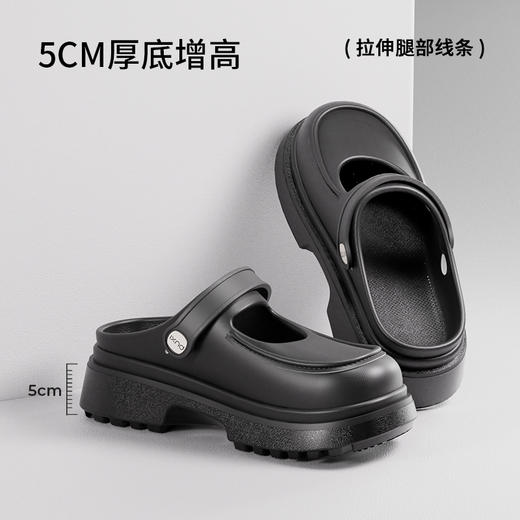 朴西玛丽珍洞洞鞋女外穿2025夏季新款eva防滑沙滩玛丽珍鞋 商品图0