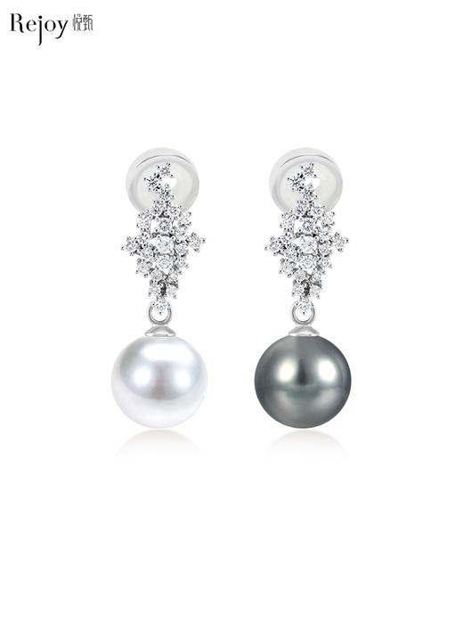 【天猫同款】悦甄 18K金两戴款钻石耳夹 星河 商品图0