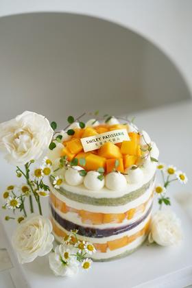 调味奶油蛋糕 | 斑斓椰子芒果 - 花开椰风斑斓