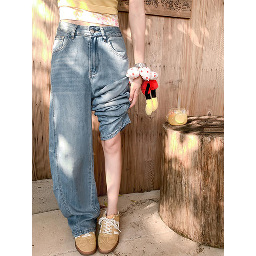 【折后再享2件88折】微信粉丝打折价！！天丝薄款弯刀牛仔裤 日常179.99/件 立减70 秒杀109.99/件！！ 商品图2