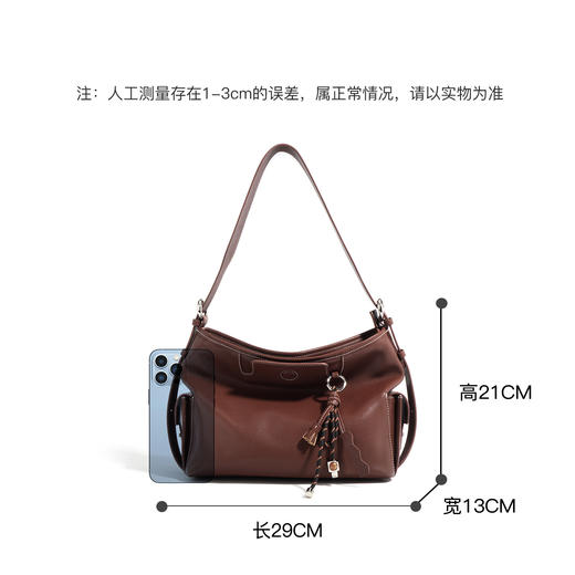 【预售3天】高级水桶包慵懒风单肩腋下包时尚百搭斜挎包F9847 商品图3