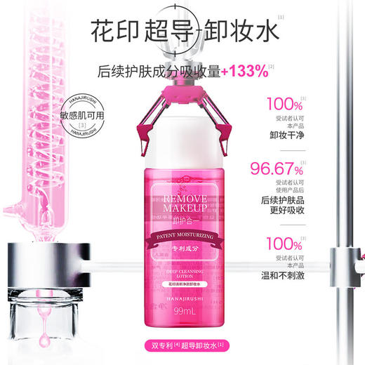 花印清新净颜卸妆水99mL超导款（国产） 商品图3