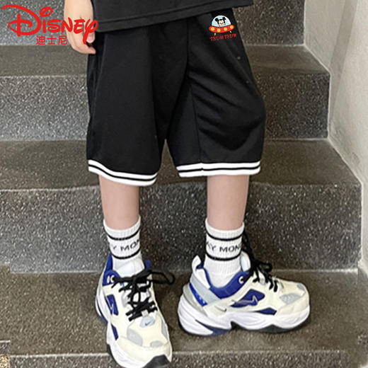 迪士尼男童短裤夏季薄款2022新款洋气儿童夏装男孩五分裤宽松潮流 商品图1
