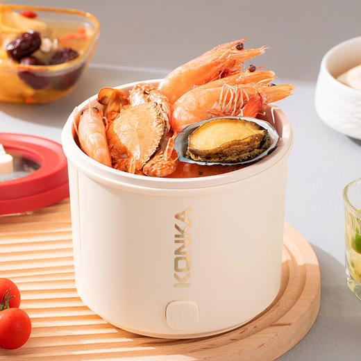 康佳（KONKA）电煮锅多功能锅宿舍一人小型煮面小电锅KDZG-0866-M KDZG-0866-M 0.8L 商品图2