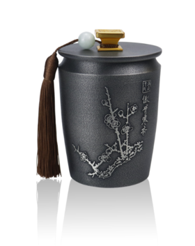 满庭清气-茶叶罐（灰色）