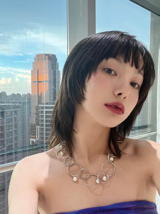 TINOM｜'030622 Hook-ups Necklace 大小圆项链 [ 银 ] 商品图3