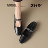 ZHR则则法式水钻玛丽珍鞋2025新款方头低跟包头拖鞋百搭穆勒女鞋 商品缩略图9