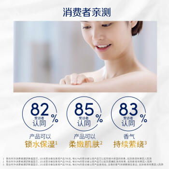 多芬樱花滋养沐浴露套装樱花1kg+弹润300g 持久留香(新老包装随机) /个人护理 /身体护理 /沐浴露 商品图3