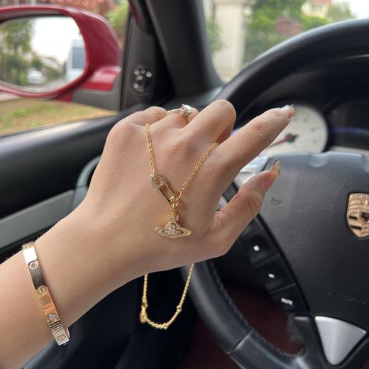 F414西太后绝美别针土星项链 商品图2